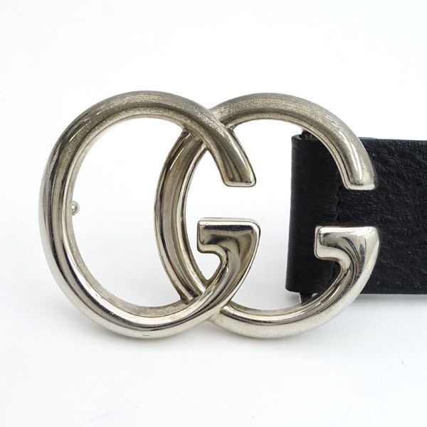 GUCCI / グッチ ◇GGロゴ バックル ベルト レザー ブラック 259982