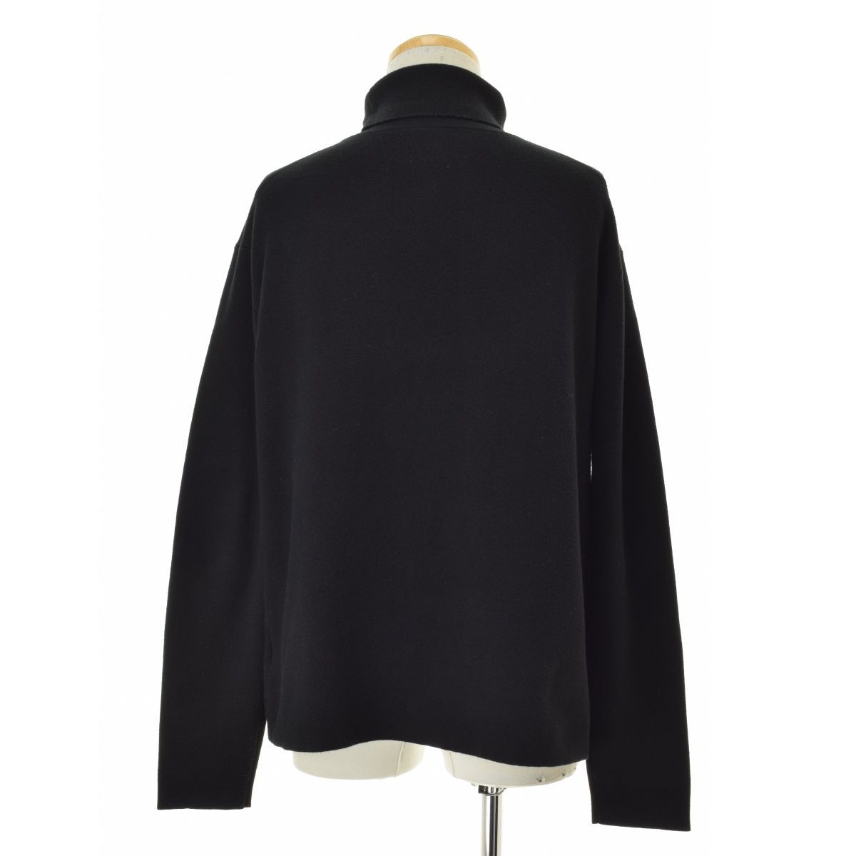 CABaN キャバン　ハイネック　ニット　セーター　ウール　カシミヤ　ネイビー CABaN】59-02-84-02401 コットンカシミヤ タートルネック長袖
