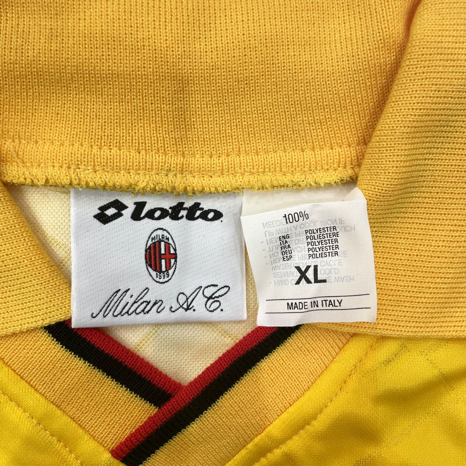 Lotto ロット ACミランユニフォーム OPEL 94UEFA CAP