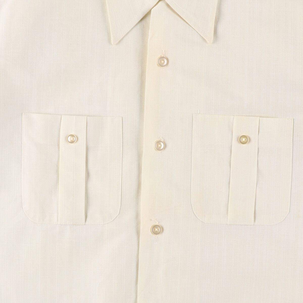 古着 70年代 シアーズ Sears PERMA-PREST 半袖 オープンカラー 