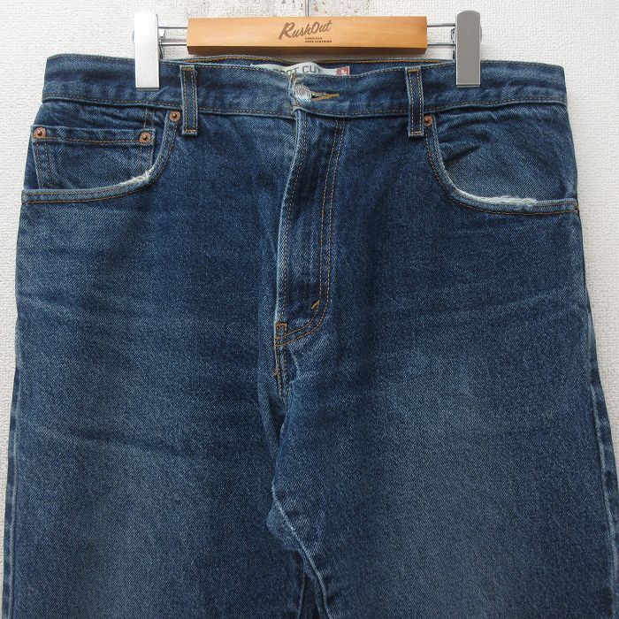 W34/古着 ジーンズ Levis リーバイス 517 メンズ ブーツカット ヒゲ