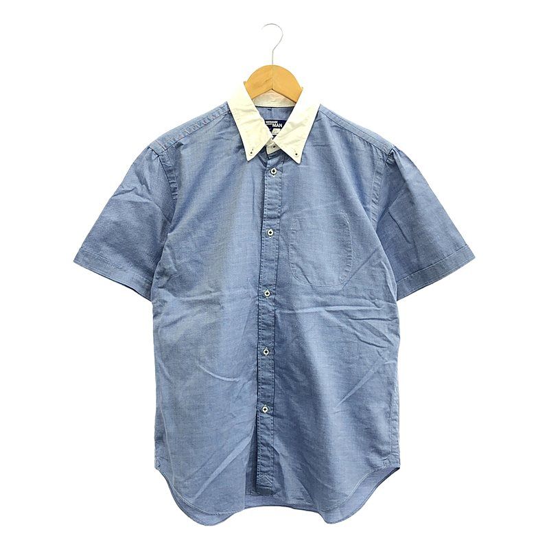 JUNYAWATANABE COMMEdesGARCONS MAN | ジュンヤワタナベマン | 2008SS | オックスフォード クレリック ボタンダウン シャツ | M | ブルー | ホワイト | メンズ