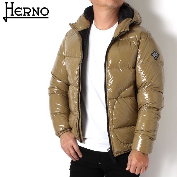 ヘルノ HERNO メンズ GLOSSファブリック ボンバーダウンジャケット【モカ】 PI001079U 12220 2000/【2023-24AW】m -outer - メルカリ