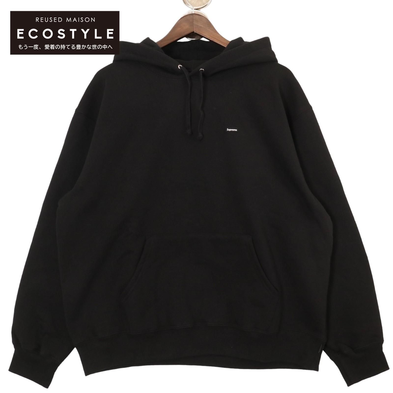 Supreme シュプリーム ブラック スモールボックスロゴフーディー L