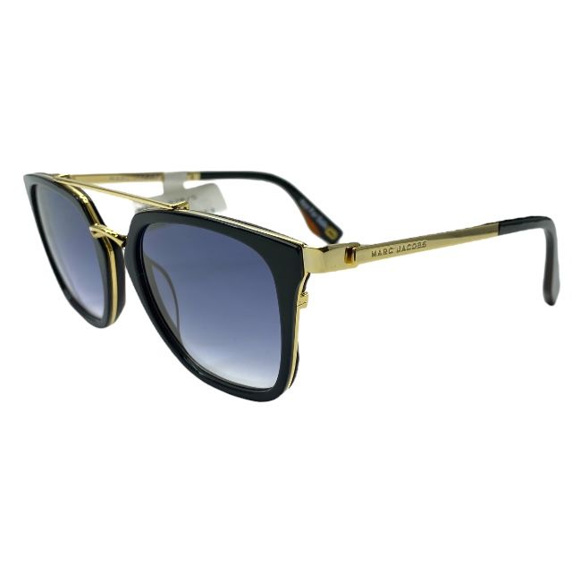 マークジェイコブス MARC 270|S 807 1V 51□21 145 サングラス アイウェア スクエアフレーム ブラック ゴールド ロゴ MARC JACOBS