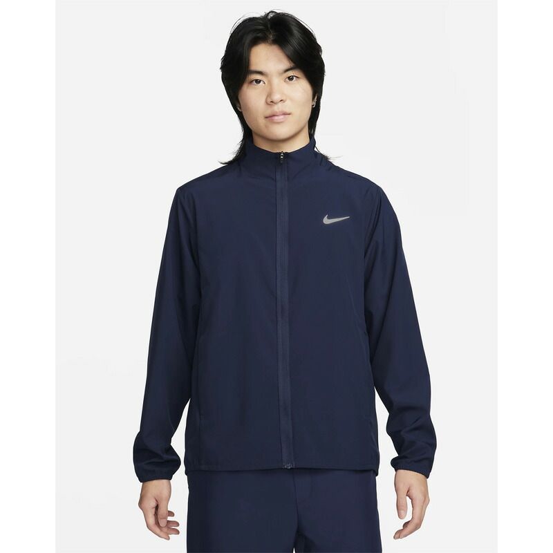 ナイキ ウィンドブレーカー メンズ NIKE Dri-FIT フォーム ジャケット 軽量 防風 アウター フルジップ トレーニング ランニング ヨガ スポーツウェア ウエア ウインドブレイカー 上着 ジャンバー ネイビー |FB7500-451