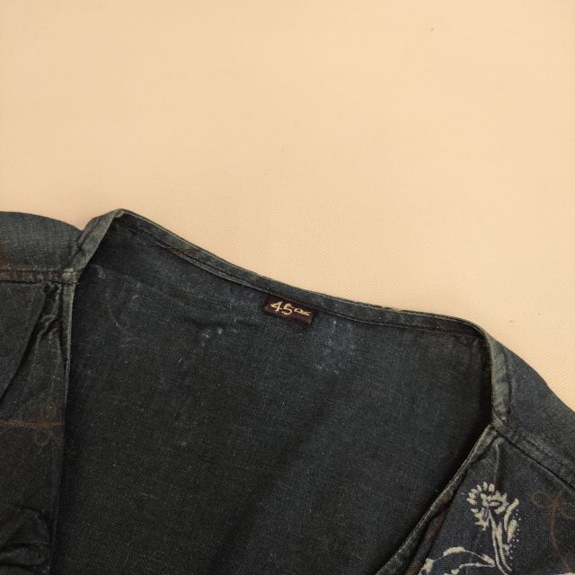 45R/45rpm 春まちプリントのフリルブラウス 定価46200円 ブラウス  