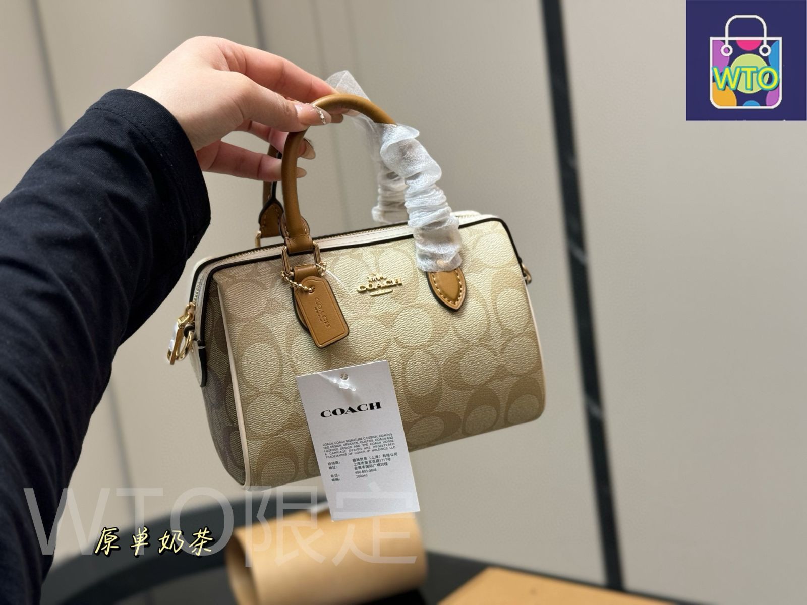COACH コーチ 20216 ミニボストン 中古・古着通販】COACH (コーチ) ミニボストンバッグ ブラウン