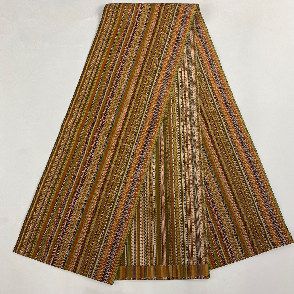 紬 身丈159cm 裄丈63.5cm S 袷 名古屋帯セット 枝花 家屋 紺色 正絹 美  