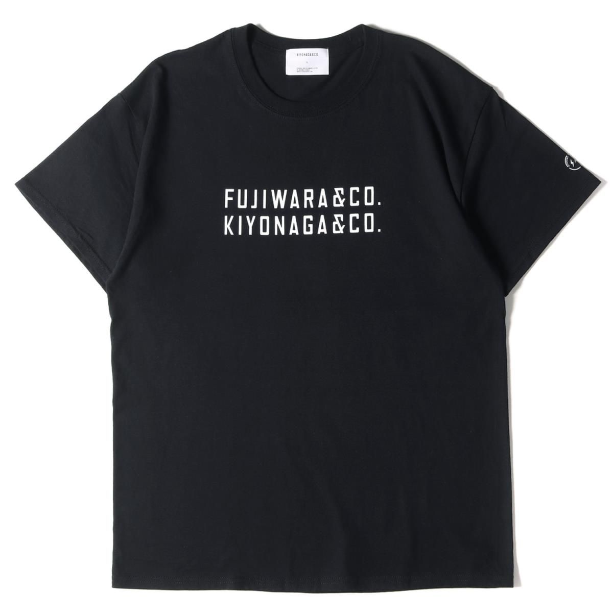 美品 KIYONAGA&CO. キヨナガ&コー Tシャツ 21SS ×FUJIWARA&CO. 藤原