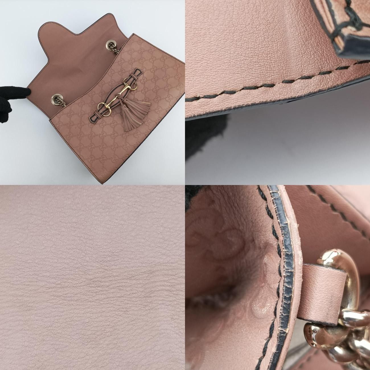 グッチGucciエミリーベージュレザー295402G014262363