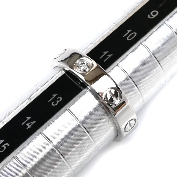 CARTIER カルティエ K18WG ホワイトゴールド ミニラブ 1Pダイヤ