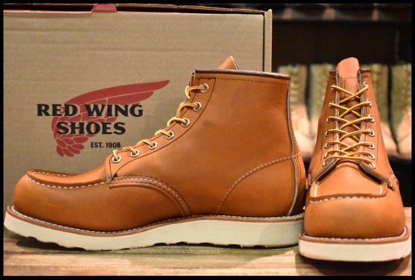 9D 24年 レッドウィング 875 アイリッシュセッター 茶 オロレガシー モックトゥ レースアップ ブーツ redwing HOPESMORE FI298