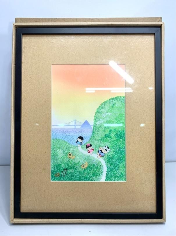 巴里のアンニュイ風景　レトロ豪華額縁 ふるさと割】 巴里のアンニュイ風景レトロ豪華額縁 絵画 - 絵画