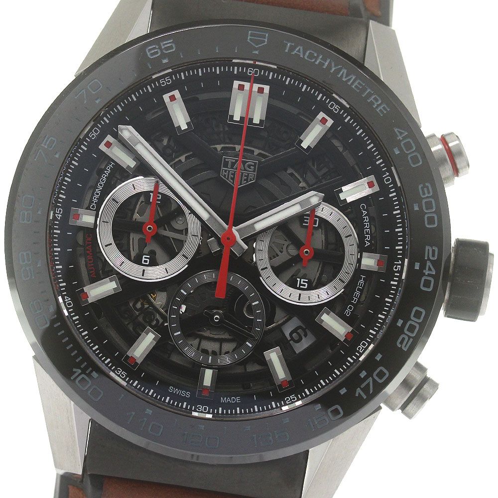 タグホイヤー TAG HEUER CBG2A10 カレラ キャリバーホイヤー02 クロノグラフ デイト 自動巻き メンズ美品内箱付き_870545