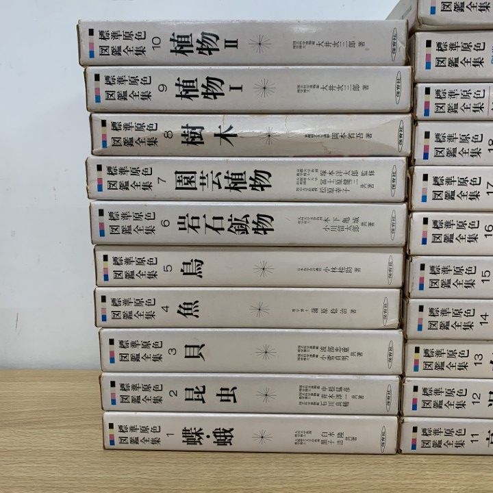 □01)【1点限り!】標準原色図鑑全集 本巻18冊・別巻2冊・総索引 全21冊
