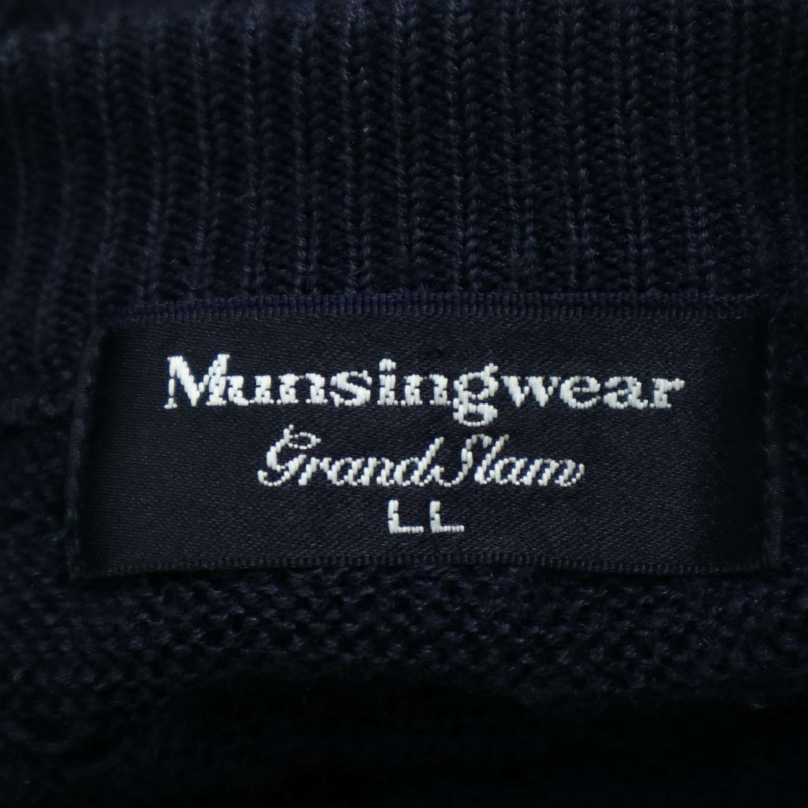 Munsingwear ブラック セーター Mサイズ 新品 未使用☆ Munsingwear マンシングウェア ゴルフ 麻 リネン
