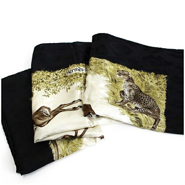 美品　エルメス　シルクスカーフ　カレ90 KENYA ケニヤ エルメス シルク スカーフ カレ90 Kenya ケニア 中古 ABランク - メルカリ