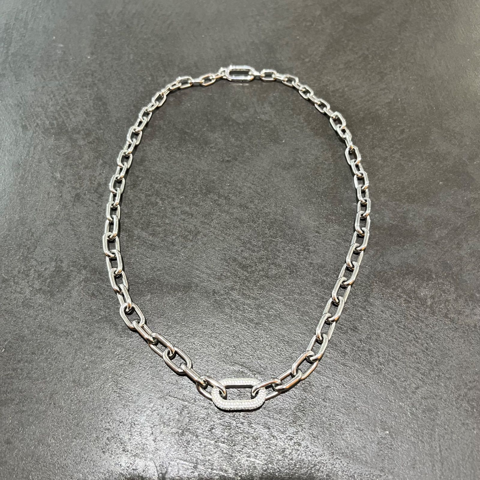 ダニエルウェリントン★ネックレス★シルバー系★美品 参考上代22990円 Daniel Wellington Crystal Link Necklace