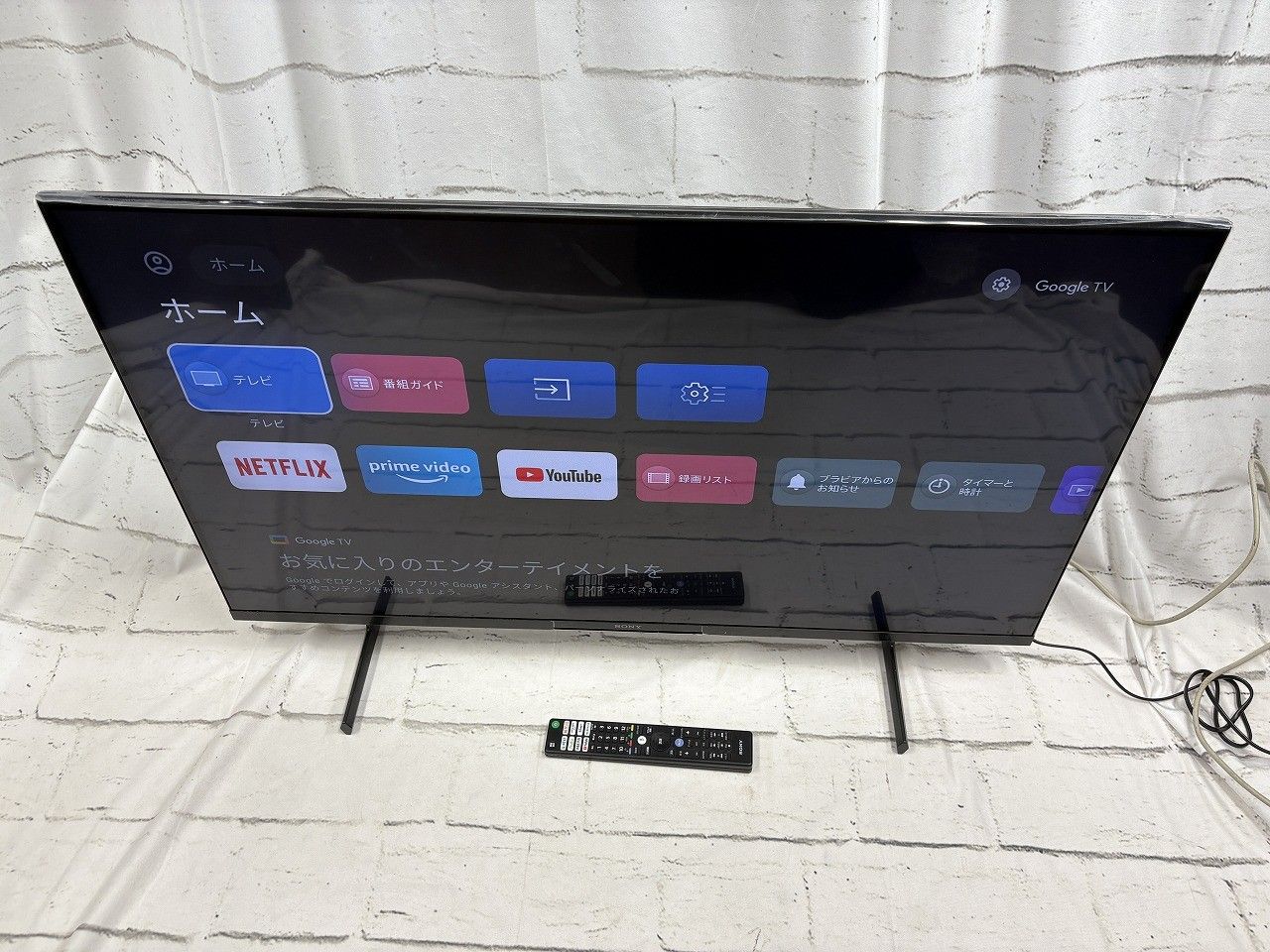 状態良好 SONY ソニー ブラビア KJ-43X80L 43V型 4K 液晶テレビ Google TV