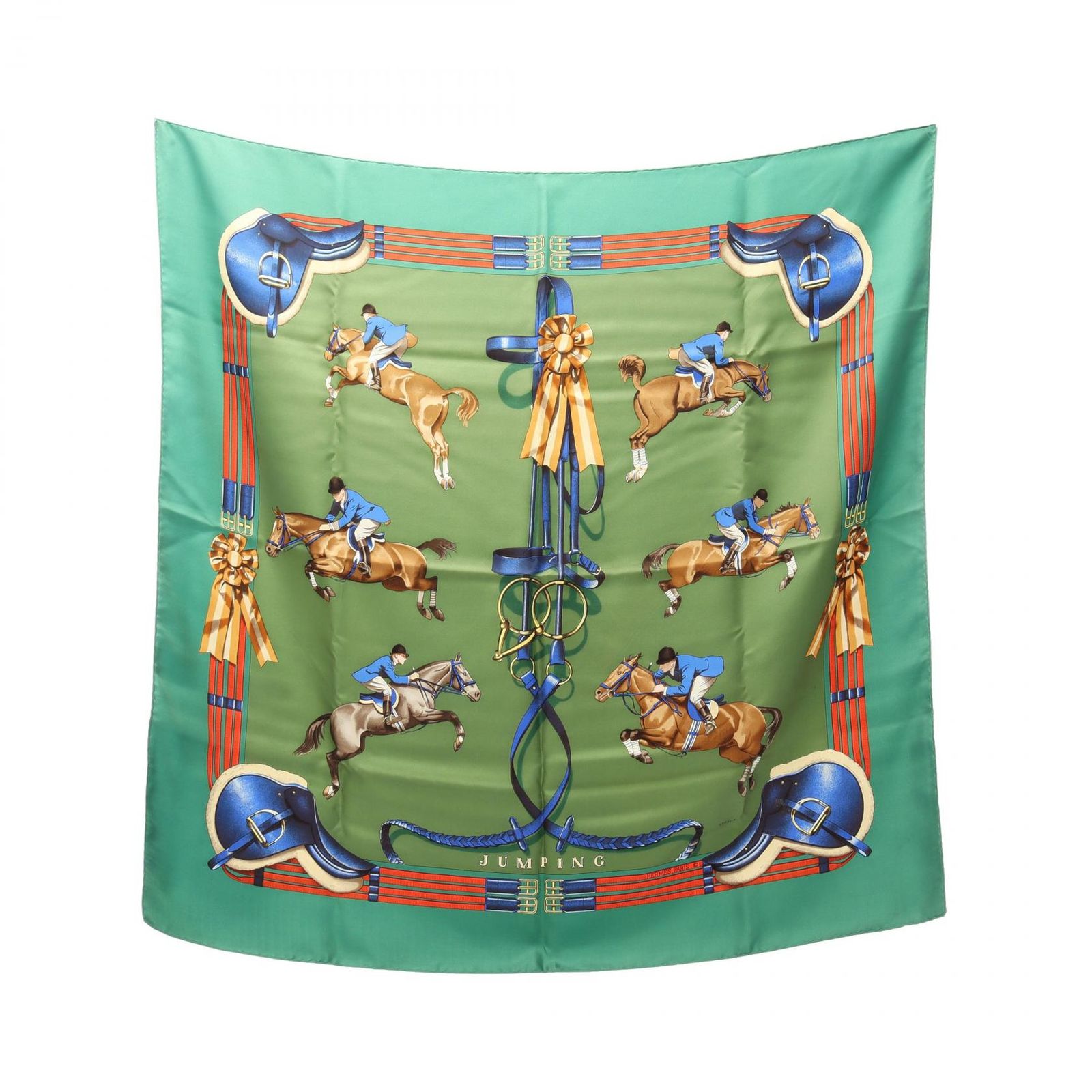 HERMES エルメス カレ90 JUMPING スカーフ 