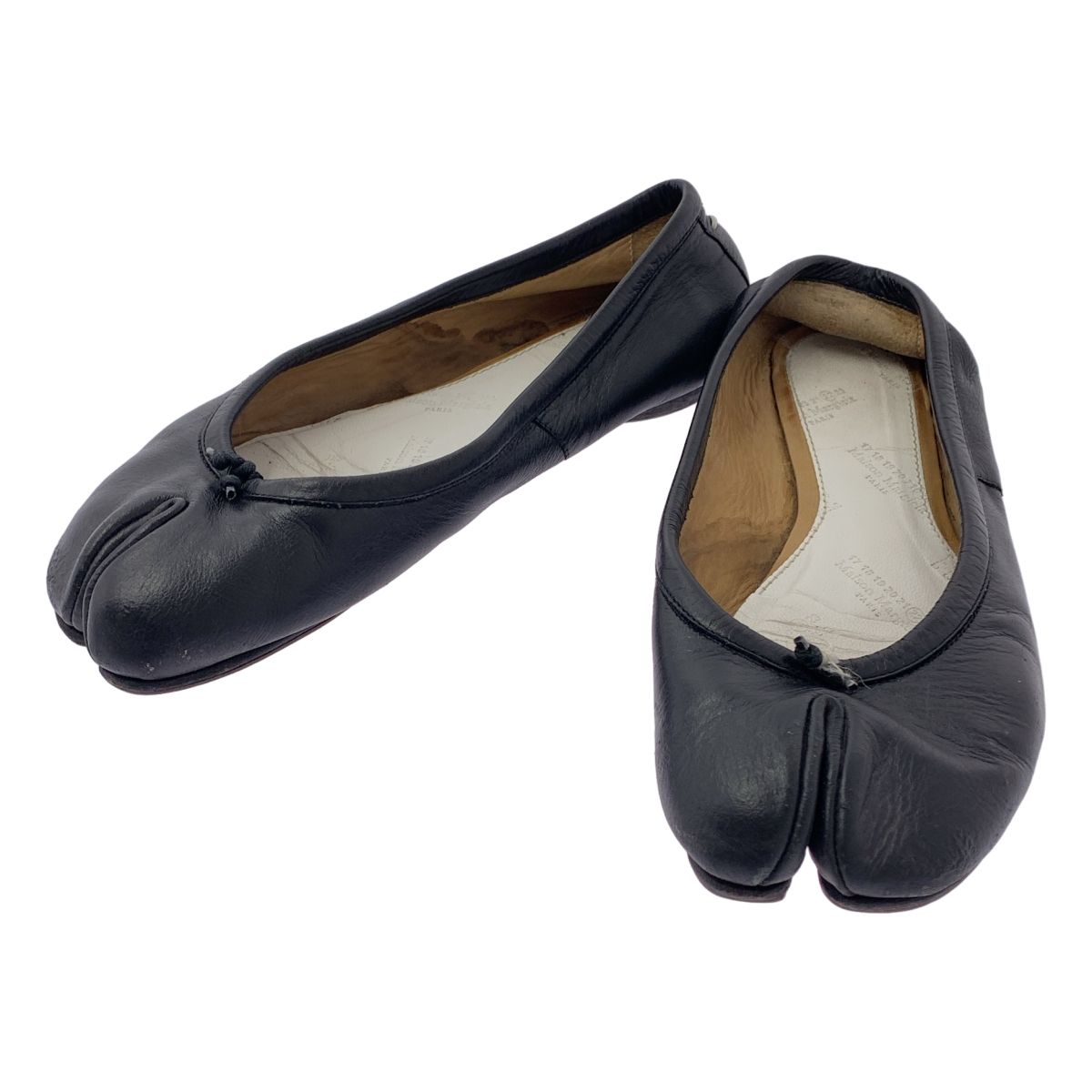 Maison Margiela | メゾンマルジェラ | tabi | タビ レザー バレエシューズ | 35 | ブラック | レディース