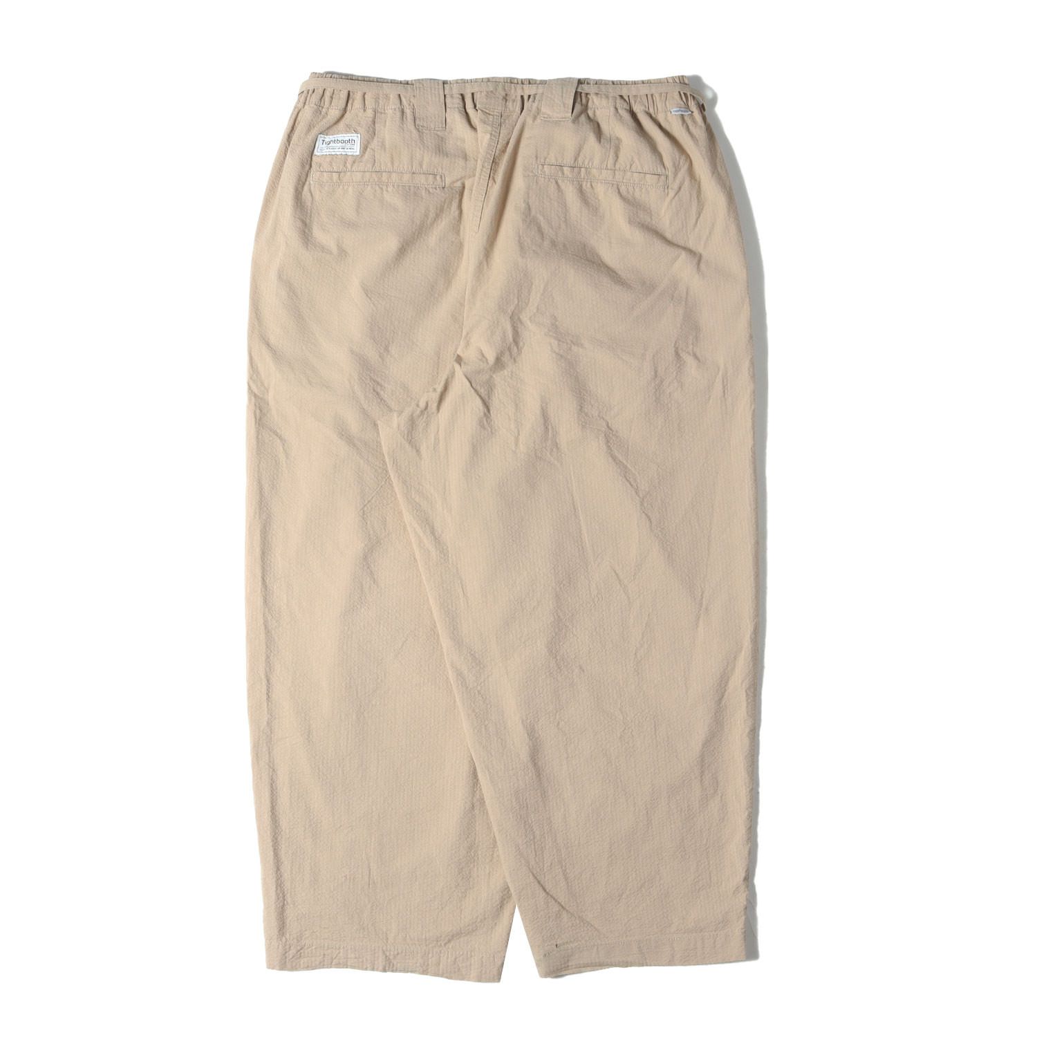 TIGHTBOOTH PRODUCTION タイトブースプロダクション パンツ サイズ:XL 20SS シアサッカー バギー イージーパンツ /  スラックス (SUCKER BAGGY SLACKS) ベージュ ボトムス ズボン【メンズ】 - メルカリ