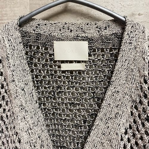 YOKE グレー系 メッシュカーディガン サイズ3 YOKE グレー系 メッシュカーディガン サイズ3