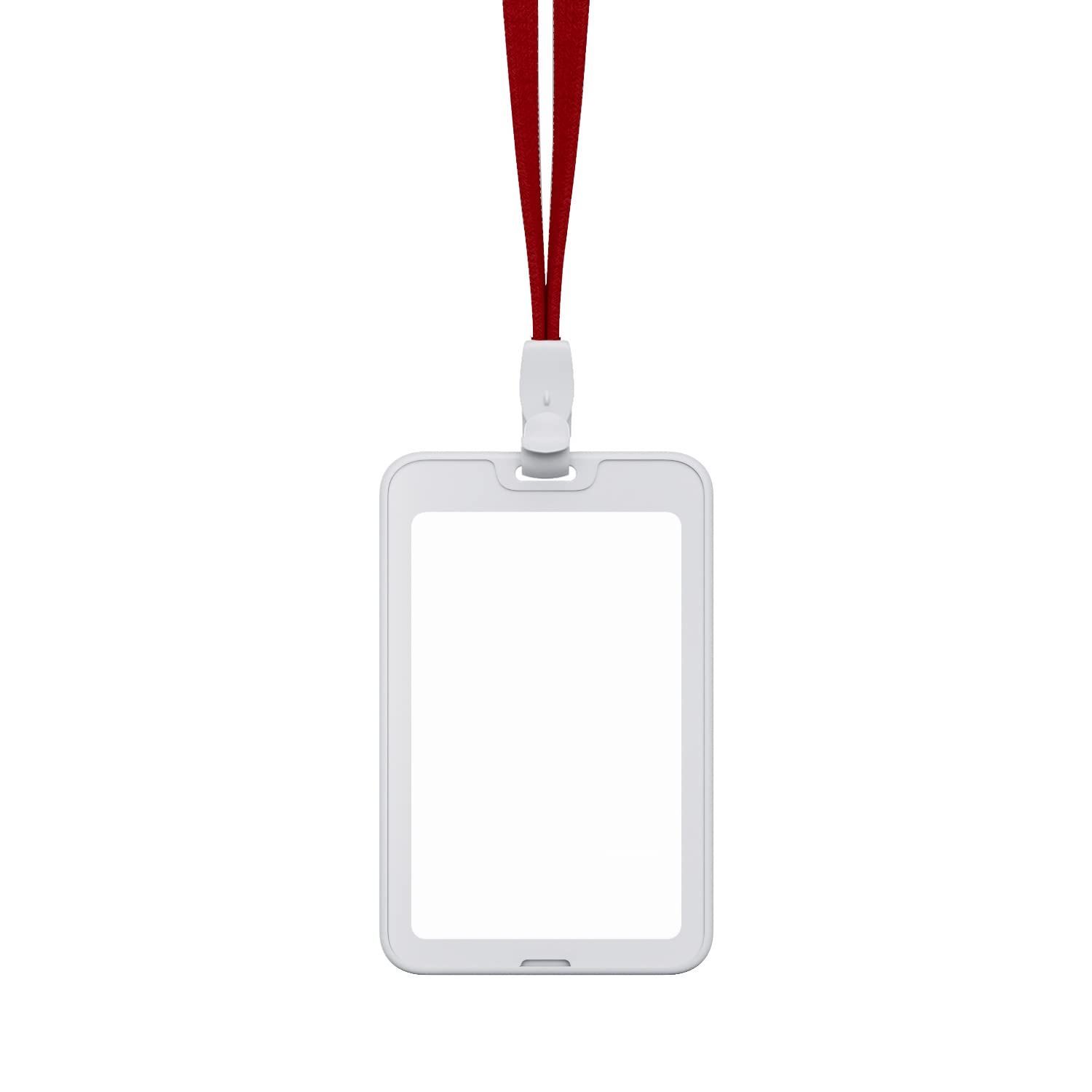 【超人気】名札ケース ICカードケース定期入れ パスケース 社員証 ネームホルダー ストラップ付き IDカードホルダー 各種 縦型 クレジットカード  社員証ケース サイズ/社員証 X-PANDA 対応