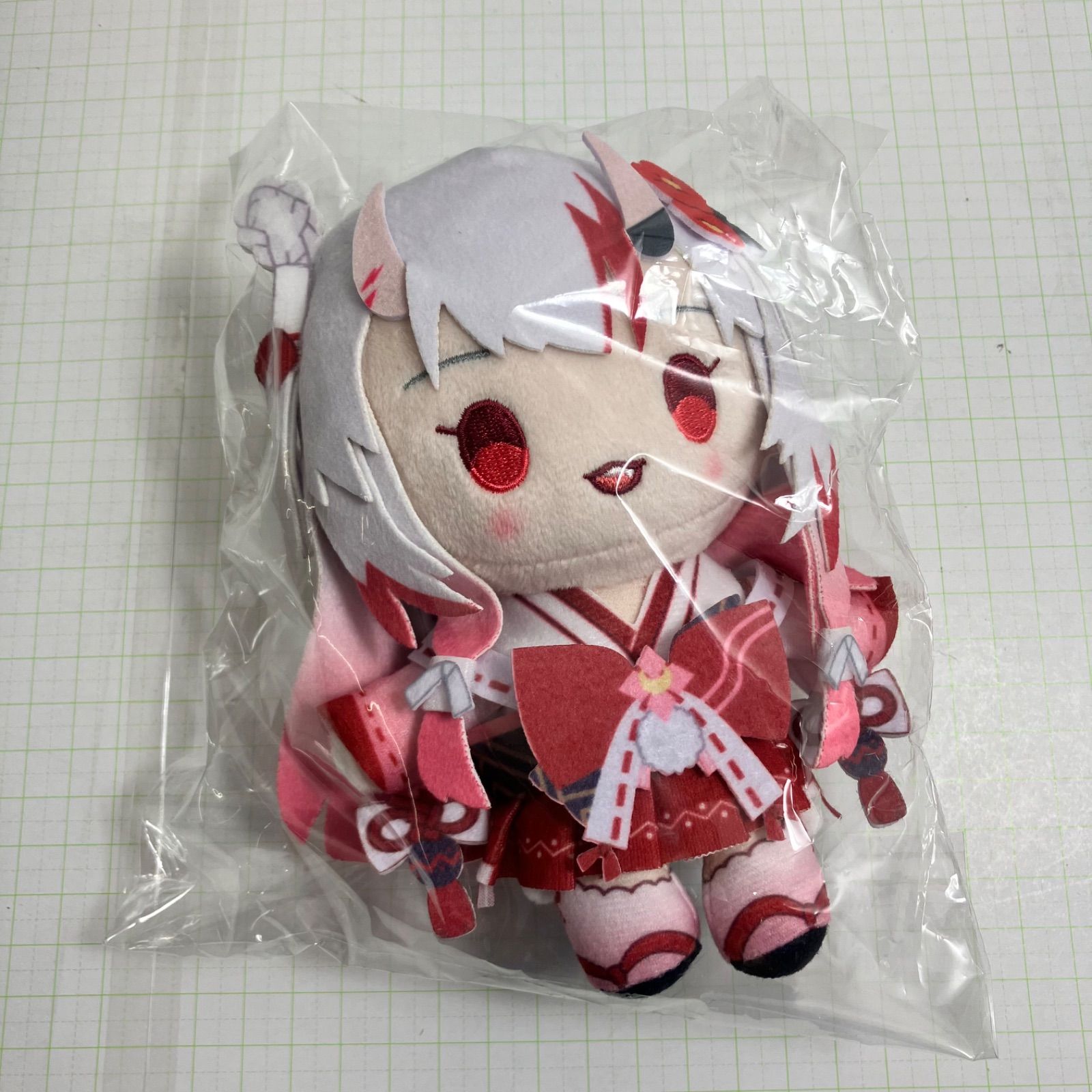 瀬戸店 百鬼あやめ 誕生日記念2025 グッズ5点セット ホログラムアクリルパネル ぬいぐるみキーホルダー巫女衣装ver. 百鬼組ボディバッグ ぽよ余フード付きタオル チェキ風ブロマイドカード 718-5327