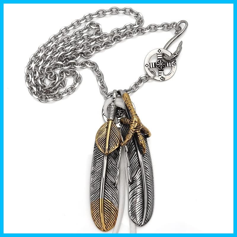 新着商品】[silver KYASYA]ステンレス素材 特大フェザー
