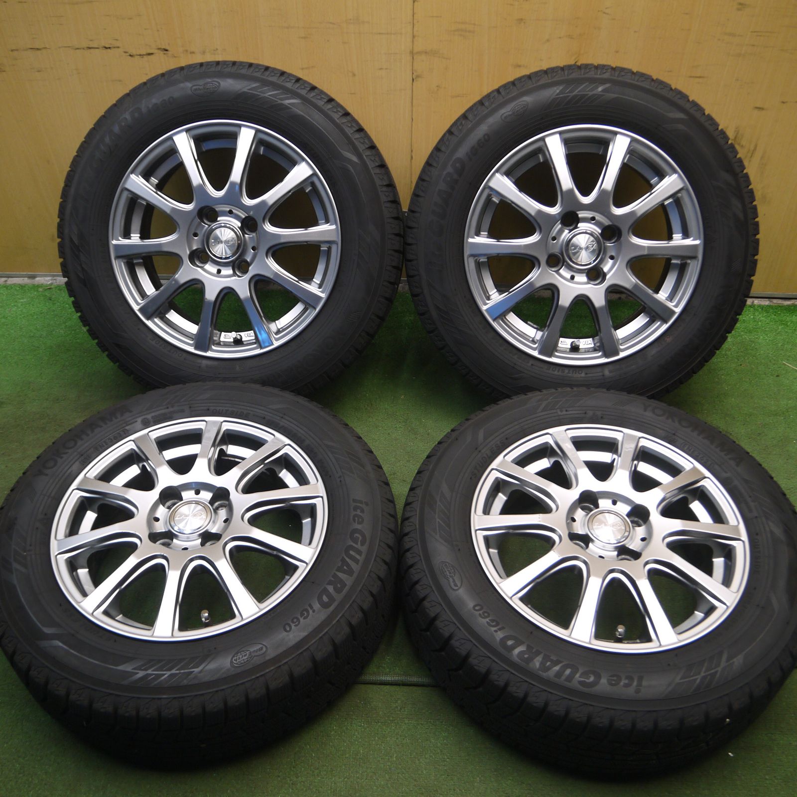 【割引特価】バリ溝！キレイ！9.5分以上★スタッドレス 235/45R18 ヨコハマ アイスガード iG60 JOKER weds ジョーカー 18インチ PCD114.3/5H★ スタッドレスタイヤ