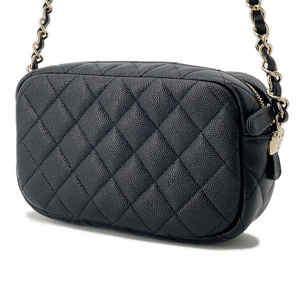 シャネル チェーンショルダーバッグ マトラッセ ココマーク カメラ