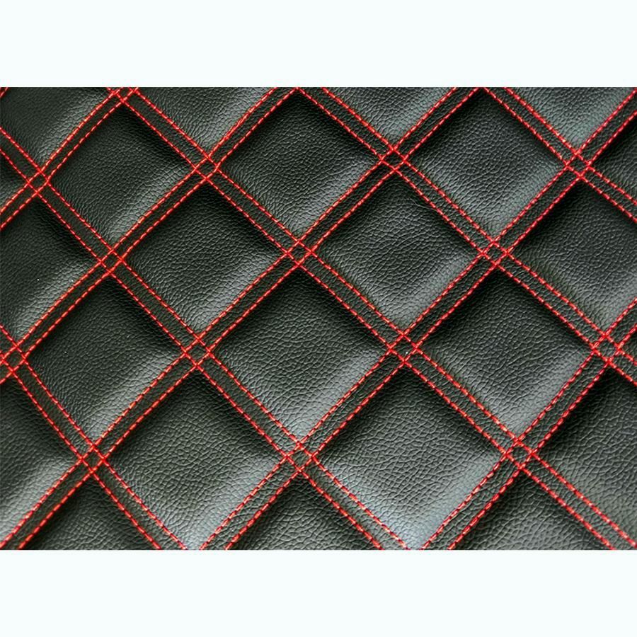 送料無料! シートカバー ブルーテック 20 キャンター 標準キャブ トラック リア用 赤 青 白 黒 ステッチ 内装 部品 カスタム パーツ アトラス 三菱ふそう フソウ 商用