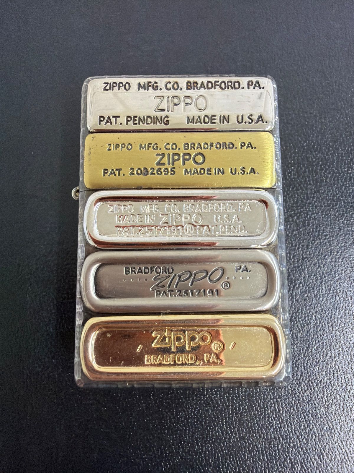 zippo ジッポー 歴代ボトム 全面柄 ボトムズアップ