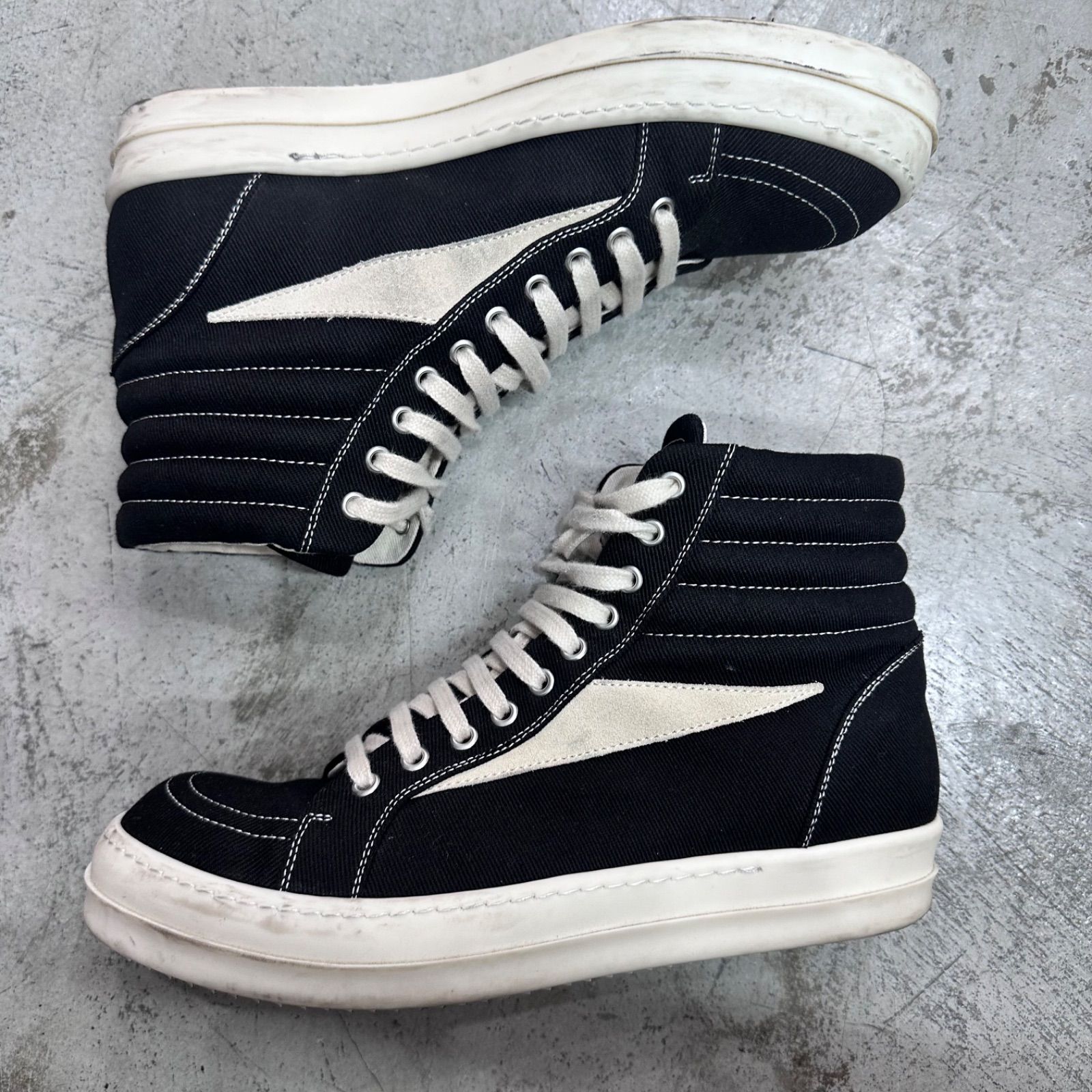 参考上代104500円 DRKSHDW VINTAGE HIGH SNEAKS キャンバス 