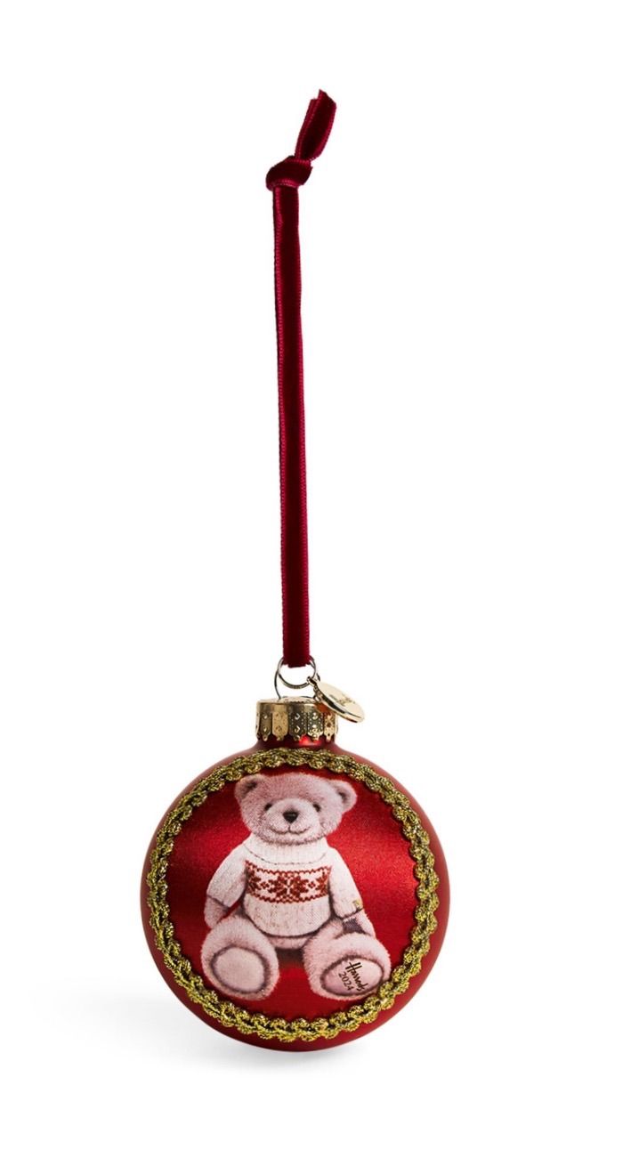 ハロッズ　クリスマス オーナメント クリスマスベア ミニチュア Amazon.co.jp: イギリス ハロッズ クリスマスオーナメント