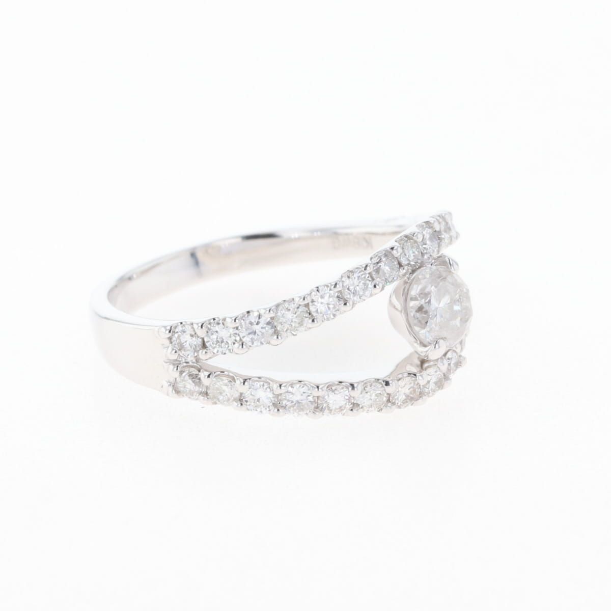 12.5号 リング 指輪 12.5号 ダイヤモンド レディース 中古 美品 リング 指輪 12.5号 18金 ダイヤモンド 0.06ct レディース 中古