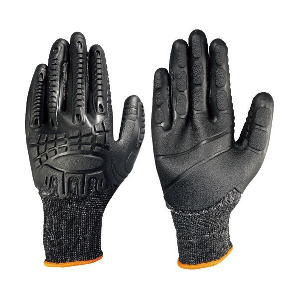 ８月１５日まで送料無料。 〔まとめ〕 富士グローブ インパクトタフ BD-506 L 黒 7063 1双 〔×5セット〕