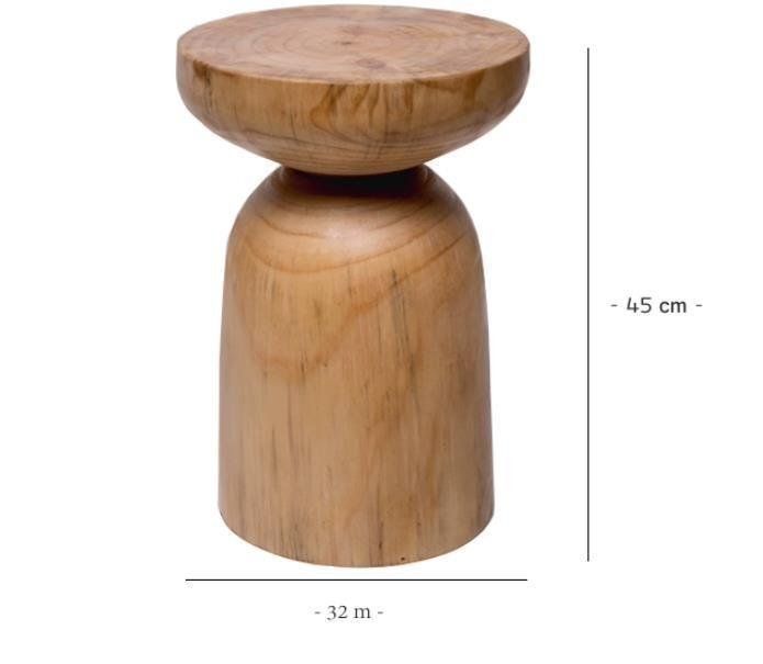 モダンなシンプルソリッド木製桟橋ログ桟橋スツールスタンディングラック MARWIL-DEMENAGEMENTS_CH