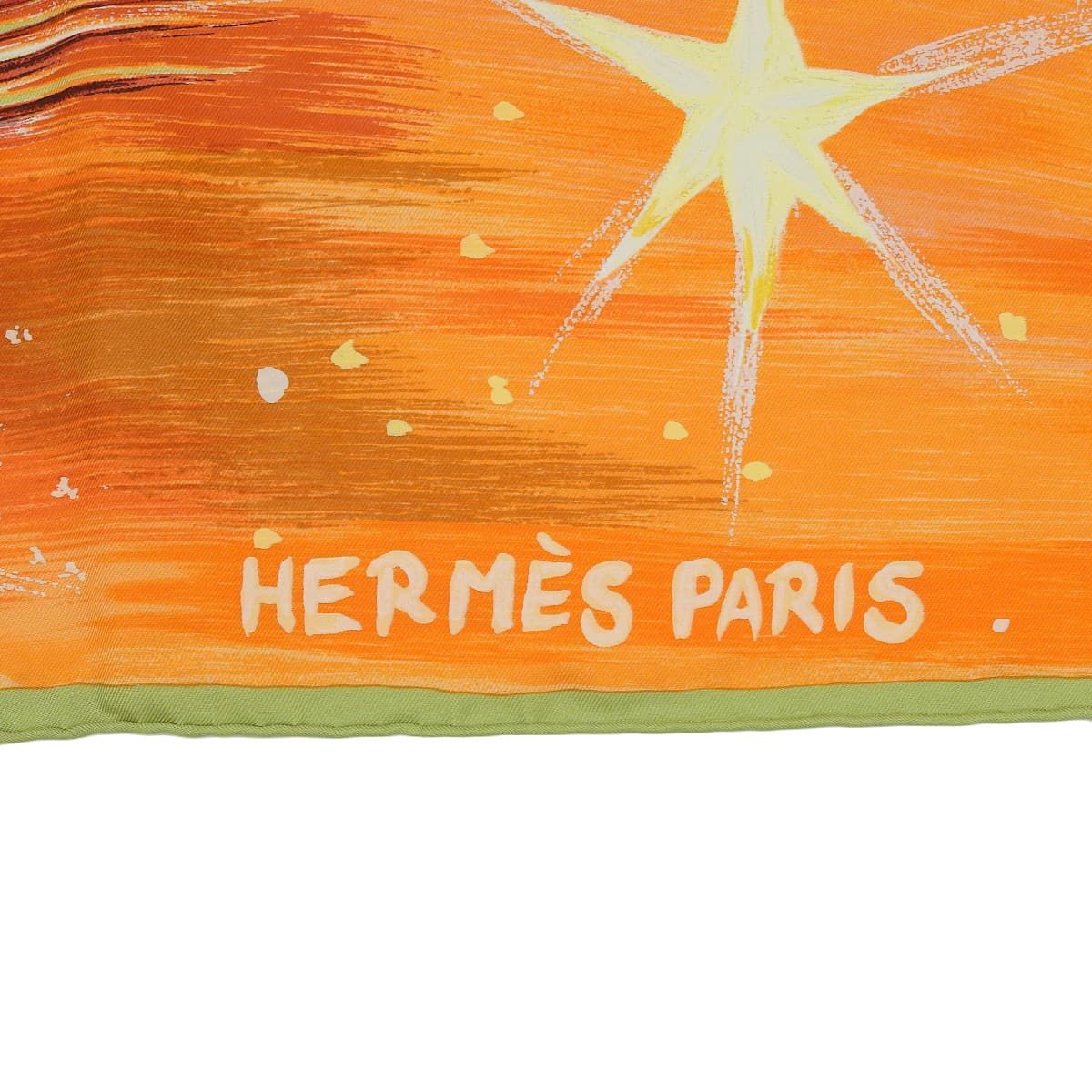 エルメス HERMES カレ90 FEUX DU CIEL 天の火 スカーフ シルク