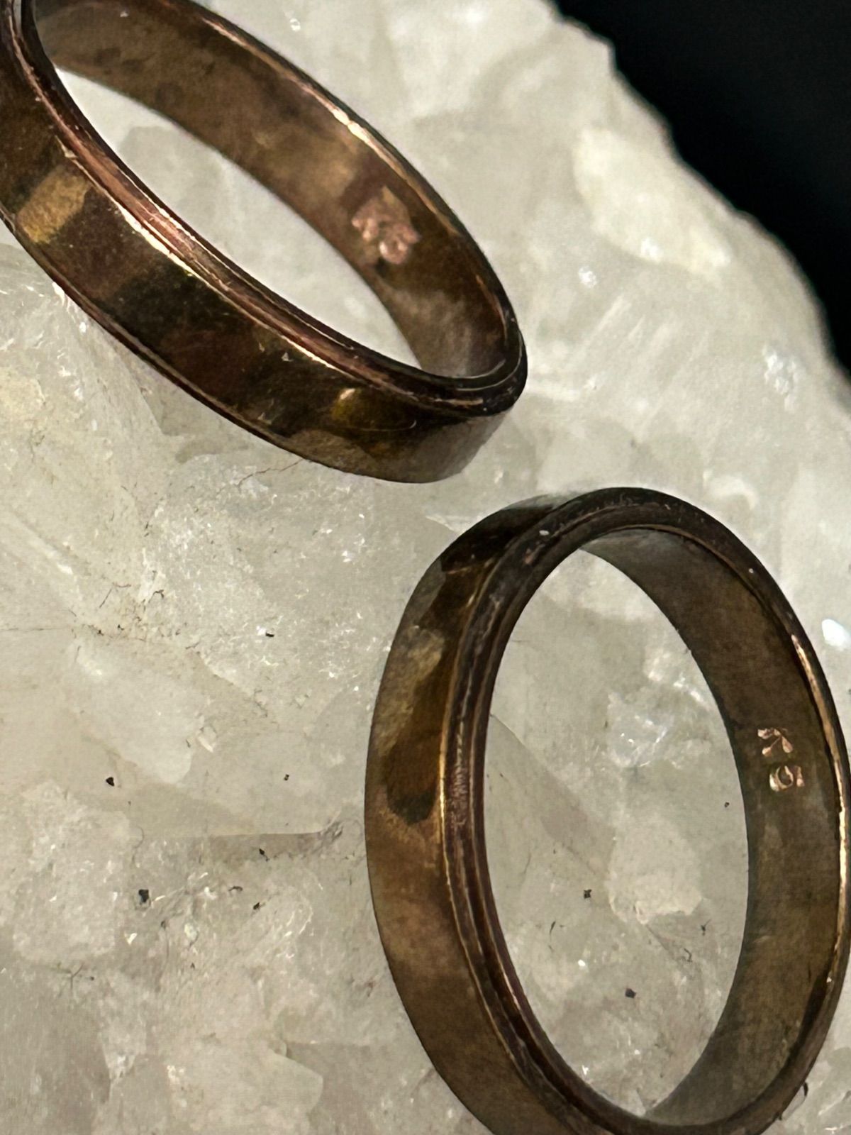 在庫2000年代初期K5刻印GOLDプレーンモデルRING黄金サイズ18号