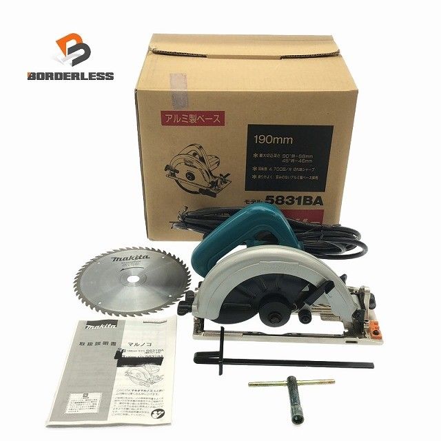 makita マキタ 100V 190mm 7型マルノコ 5831BA 電動工具 木工 切断機 DIY 日曜大工117275