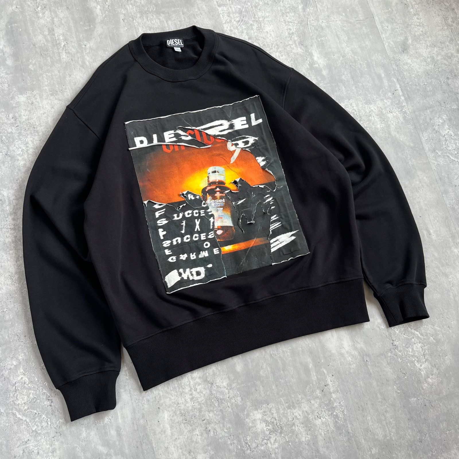 DIESEL ディーゼル S-Macs-Poff Crewneck Sweat スウェット トレーナー