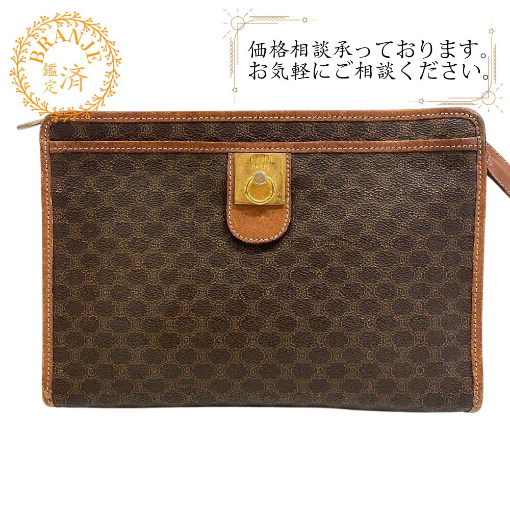 CELINE - セリーヌ CELINE クラッチバッグ マカダム ポーチ