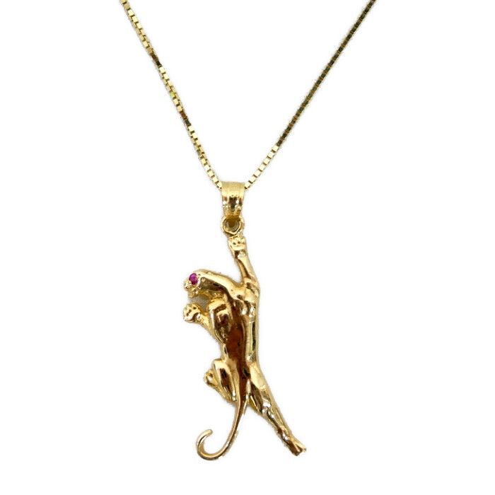 Supreme Panther Gold Necklace 14K Supreme 18AW 14K Gold Panther