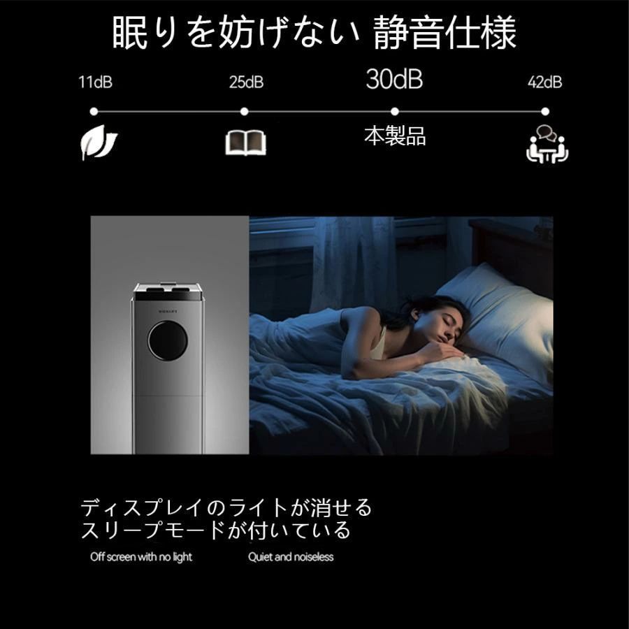 加湿器 大容量 13L 超音波 スチーム式 空気清浄機 20畳 30畳 40畳 UV除菌 湿度センサー 上から給水 お手入れ簡単 静音 リモコン付き