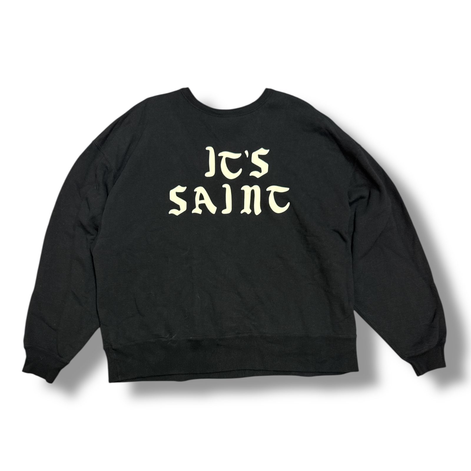 【公式】 MICHAEL SAINT 24AW ロゴ BLACK / SAINT IT'S / SWT CREW トップス