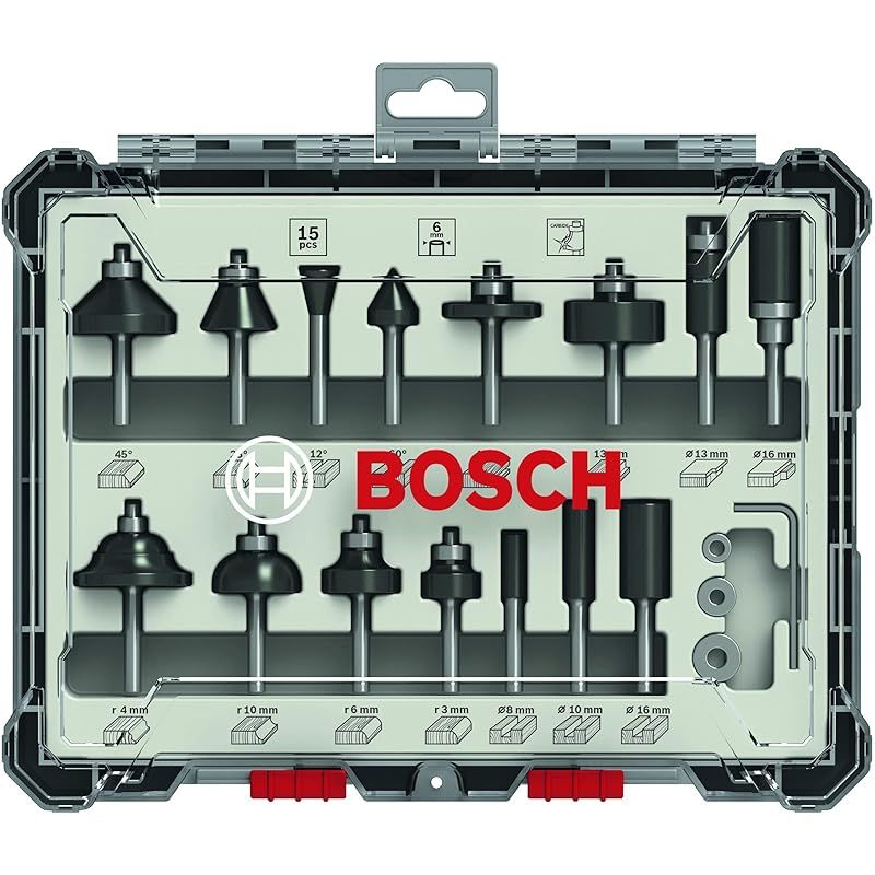 ボッシュ(BOSCH) ルーター・トリマービットセット(15種・15本入)