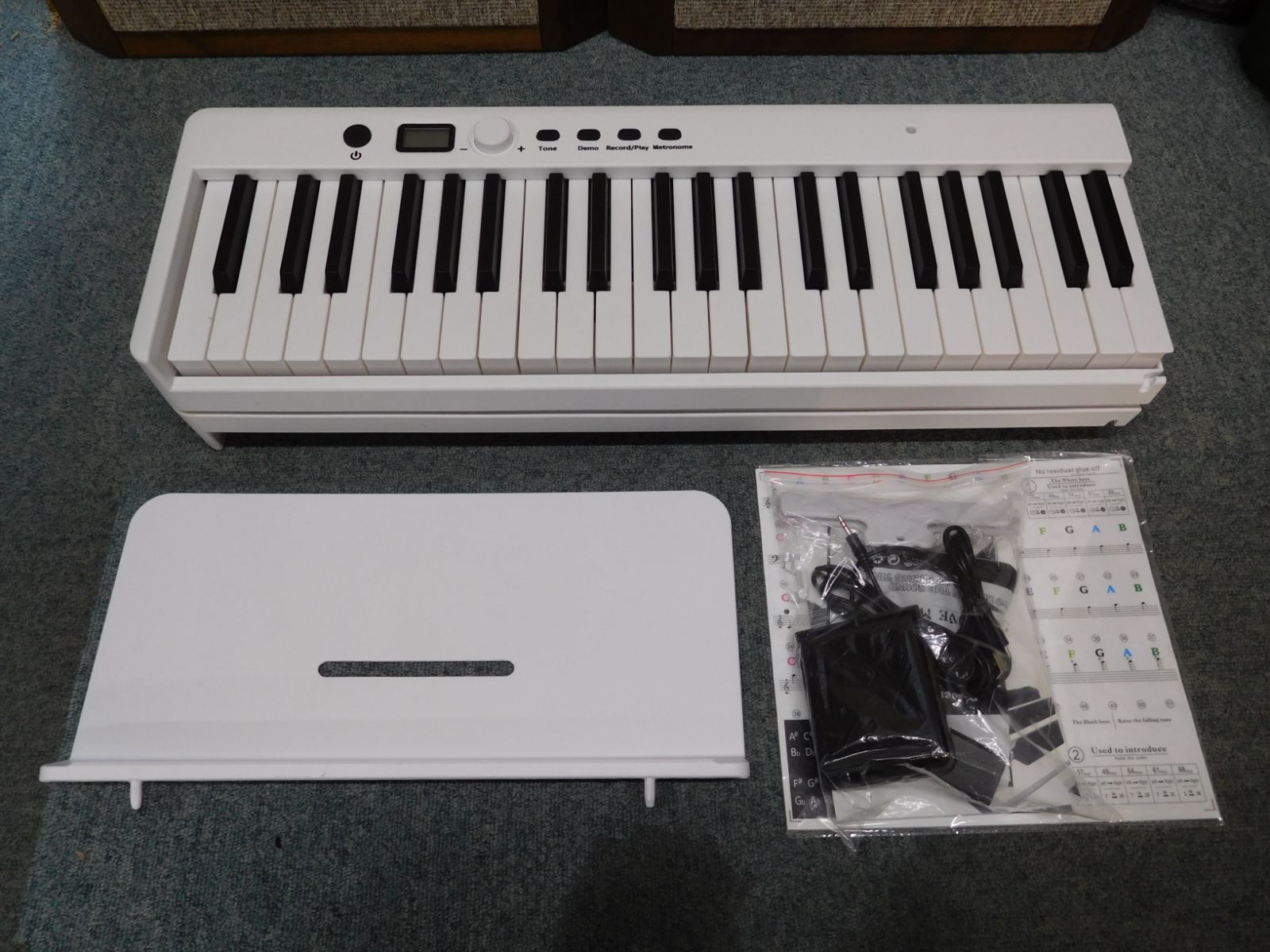 【美品】折りたたみ電子ピアノ 88鍵盤 ホワイト 折りたたみ電子ピアノ 88鍵盤 キーボード BORA SBX20 ホワイト X